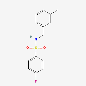 4-fluoro-N-(3-methylbenzyl)benzenesulfonamide