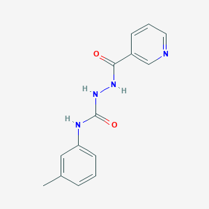 N-(3-methylphenyl)-2-(3-pyridinylcarbonyl)hydrazinecarboxamide