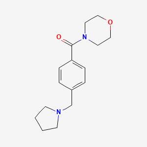 Morpholin-4-yl-[4-(pyrrolidin-1-ylmethyl)phenyl]methanone