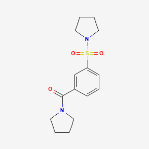 1-{[3-(1-pyrrolidinylcarbonyl)phenyl]sulfonyl}pyrrolidine