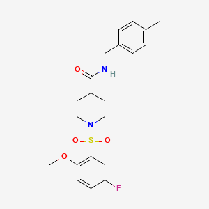 1-(5-FLUORO-2-METHOXYBENZENESULFONYL)-N-[(4-METHYLPHENYL)METHYL]PIPERIDINE-4-CARBOXAMIDE