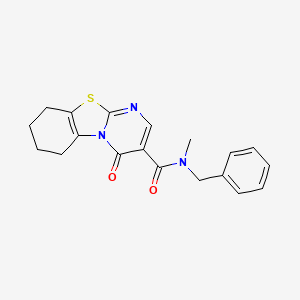 N-benzyl-N-methyl-4-oxo-6,7,8,9-tetrahydro-4H-pyrimido[2,1-b][1,3]benzothiazole-3-carboxamide