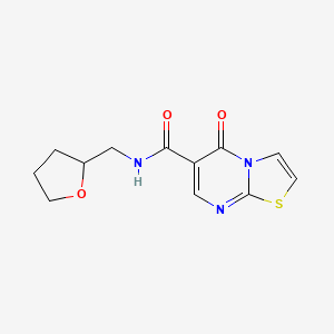 5-oxo-N-(tetrahydro-2-furanylmethyl)-5H-[1,3]thiazolo[3,2-a]pyrimidine-6-carboxamide