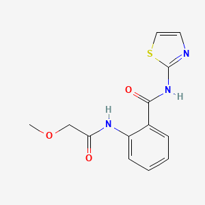 2-[(methoxyacetyl)amino]-N-(1,3-thiazol-2-yl)benzamide