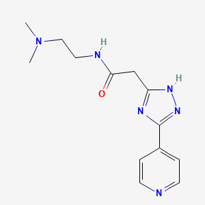 N-[2-(dimethylamino)ethyl]-2-[3-(pyridin-4-yl)-1H-1,2,4-triazol-5-yl]acetamide