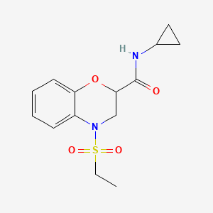 N-cyclopropyl-4-(ethylsulfonyl)-3,4-dihydro-2H-1,4-benzoxazine-2-carboxamide