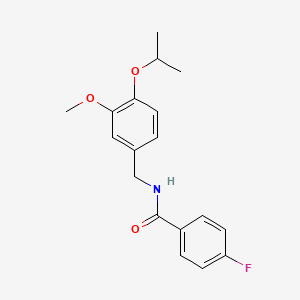 4-fluoro-N-[3-methoxy-4-(propan-2-yloxy)benzyl]benzamide