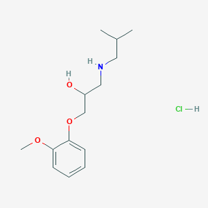 1-(2-Methoxyphenoxy)-3-(2-methylpropylamino)propan-2-ol;hydrochloride