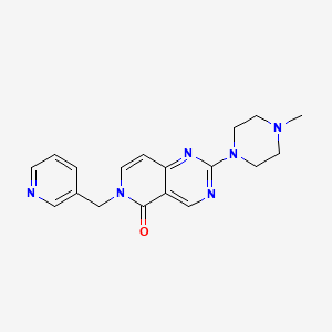 2-(4-methylpiperazin-1-yl)-6-(pyridin-3-ylmethyl)pyrido[4,3-d]pyrimidin-5(6H)-one