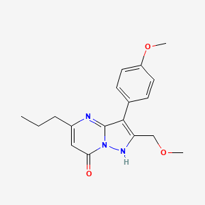 2-(methoxymethyl)-3-(4-methoxyphenyl)-5-propylpyrazolo[1,5-a]pyrimidin-7(4H)-one