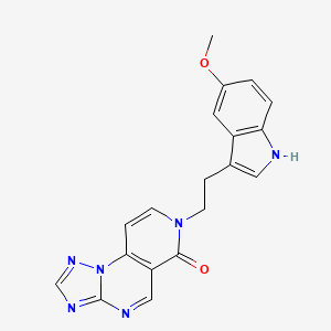 7-[2-(5-methoxy-1H-indol-3-yl)ethyl]pyrido[3,4-e][1,2,4]triazolo[1,5-a]pyrimidin-6(7H)-one