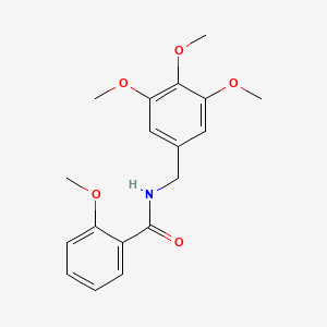 molecular formula C18H21NO5 B4448926 2-methoxy-N-(3,4,5-trimethoxybenzyl)benzamide 