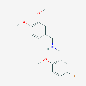 molecular formula C17H20BrNO3 B444893 (5-bromo-2-methoxyphenyl)-N-(3,4-dimethoxybenzyl)methanamine 