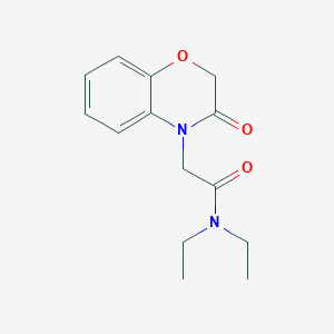 molecular formula C14H18N2O3 B4448932 N,N-diethyl-2-(3-oxo-2,3-dihydro-4H-1,4-benzoxazin-4-yl)acetamide 