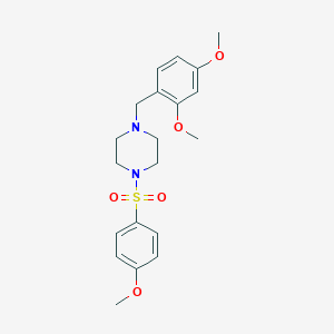 molecular formula C20H26N2O5S B444895 1-(2,4-Dimethoxybenzyl)-4-[(4-methoxyphenyl)sulfonyl]piperazine 