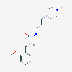 molecular formula C18H27N3O2 B4448952 3-(2-methoxyphenyl)-N-[3-(4-methyl-1-piperazinyl)propyl]acrylamide 