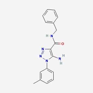 5-amino-N-benzyl-1-(3-methylphenyl)-1H-1,2,3-triazole-4-carboxamide