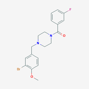 [4-(3-Bromo-4-methoxy-benzyl)-piperazin-1-yl]-(3-fluoro-phenyl)-methanone