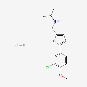 N-{[5-(3-chloro-4-methoxyphenyl)-2-furyl]methyl}propan-2-amine hydrochloride