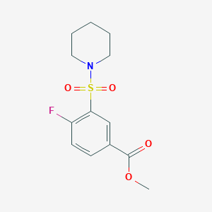 Methyl 4-fluoro-3-piperidin-1-ylsulfonylbenzoate