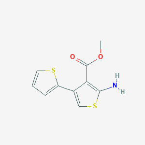 molecular formula C10H9NO2S2 B444900 Methyl 5'-amino-2,3'-bithiophene-4'-carboxylate CAS No. 444907-56-6
