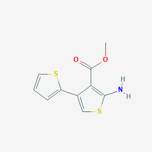 molecular formula C10H9NO2S2 B444900 5'-Amino-2,3'-bithiophène-4'-carboxylate de méthyle CAS No. 444907-56-6