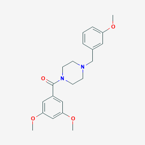 molecular formula C21H26N2O4 B444902 (3,5-Dimethoxy-phenyl)-[4-(3-methoxy-benzyl)-piperazin-1-yl]-methanone 