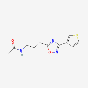 N-{3-[3-(3-thienyl)-1,2,4-oxadiazol-5-yl]propyl}acetamide