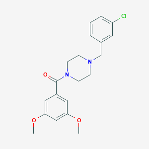 molecular formula C20H23ClN2O3 B444903 [4-(3-Chloro-benzyl)-piperazin-1-yl]-(3,5-dimethoxy-phenyl)-methanone 