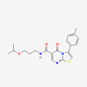 N-(3-isopropoxypropyl)-3-(4-methylphenyl)-5-oxo-5H-[1,3]thiazolo[3,2-a]pyrimidine-6-carboxamide