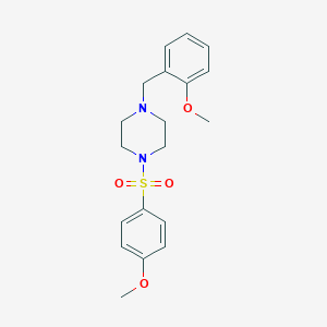 molecular formula C19H24N2O4S B444906 1-(4-Methoxy-benzenesulfonyl)-4-(2-methoxy-benzyl)-piperazine 