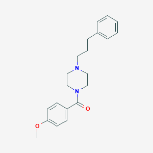 molecular formula C21H26N2O2 B444907 (4-Methoxyphenyl)[4-(3-phenylpropyl)piperazin-1-yl]methanone 