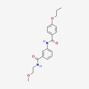 N-(2-methoxyethyl)-3-[(4-propoxybenzoyl)amino]benzamide