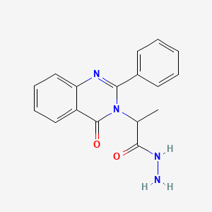 2-(4-oxo-2-phenylquinazolin-3(4H)-yl)propanehydrazide