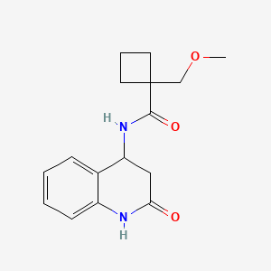 1-(methoxymethyl)-N-(2-oxo-1,2,3,4-tetrahydroquinolin-4-yl)cyclobutanecarboxamide