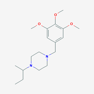 molecular formula C18H30N2O3 B444913 1-Sec-butyl-4-(3,4,5-trimethoxybenzyl)piperazine 