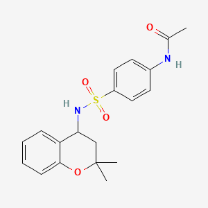 N-(4-{[(2,2-dimethyl-3,4-dihydro-2H-chromen-4-yl)amino]sulfonyl}phenyl)acetamide