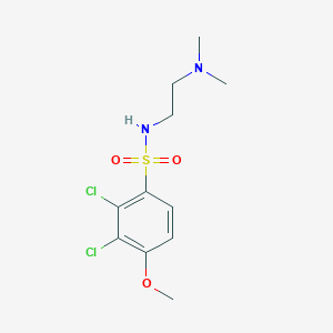 molecular formula C11H16Cl2N2O3S B4449145 2,3-dichloro-N-[2-(dimethylamino)ethyl]-4-methoxybenzenesulfonamide 