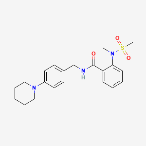 2-[methyl(methylsulfonyl)amino]-N-[4-(1-piperidinyl)benzyl]benzamide