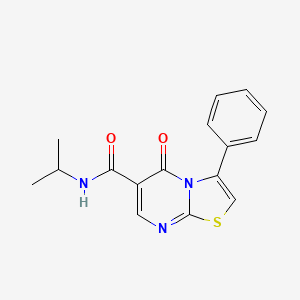 N-isopropyl-5-oxo-3-phenyl-5H-[1,3]thiazolo[3,2-a]pyrimidine-6-carboxamide