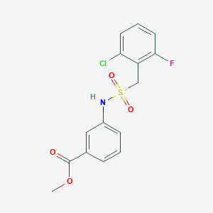 methyl 3-{[(2-chloro-6-fluorobenzyl)sulfonyl]amino}benzoate