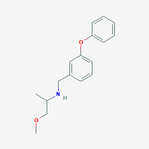 molecular formula C17H21NO2 B444917 1-methoxy-N-[(3-phenoxyphenyl)methyl]propan-2-amine CAS No. 423737-88-6
