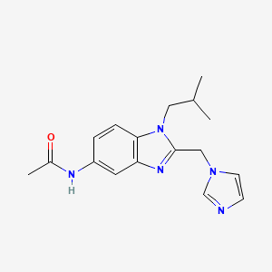 N-[2-(1H-imidazol-1-ylmethyl)-1-isobutyl-1H-benzimidazol-5-yl]acetamide