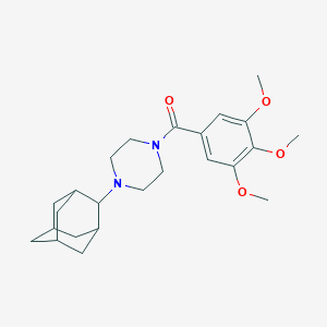 molecular formula C24H34N2O4 B444918 1-(2-Adamantyl)-4-(3,4,5-trimethoxybenzoyl)piperazine 