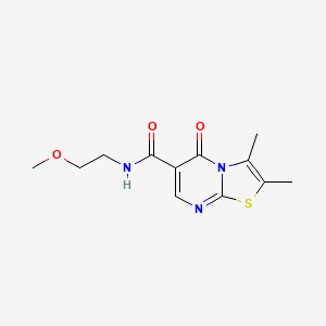 N-(2-methoxyethyl)-2,3-dimethyl-5-oxo-5H-[1,3]thiazolo[3,2-a]pyrimidine-6-carboxamide