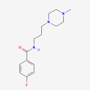 4-fluoro-N-[3-(4-methyl-1-piperazinyl)propyl]benzamide