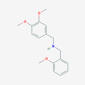 molecular formula C17H21NO3 B444920 (3,4-Dimethoxybenzyl)(2-methoxybenzyl)amine CAS No. 418792-50-4