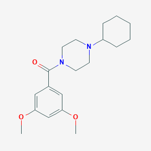 molecular formula C19H28N2O3 B444921 1-Cyclohexyl-4-(3,5-dimethoxybenzoyl)piperazine 