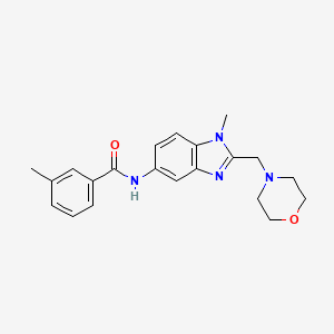 3-METHYL-N-{1-METHYL-2-[(MORPHOLIN-4-YL)METHYL]-1H-1,3-BENZODIAZOL-5-YL}BENZAMIDE