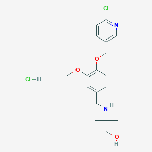 2-({4-[(6-chloropyridin-3-yl)methoxy]-3-methoxybenzyl}amino)-2-methylpropan-1-ol hydrochloride